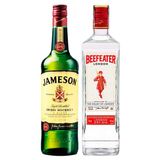 Kit Whisky Irlandês Jameson 750ml + Gin Beefeater Dry 750ml