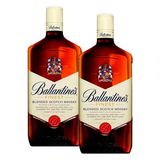 Kit Whisky Escocês Ballantines Finest 1litro com 2 unidades