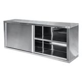 Armário Aéreo Atual Inox AA-304 em Aço Inox 304 2 Metros