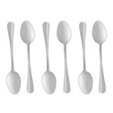 Conjunto 6 Colheres Para Sobremesa De Aço Inox Positano 12cm