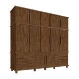 Guarda Roupa 12 Portas 6 Gavetas E Sapateira Hawking Malbec