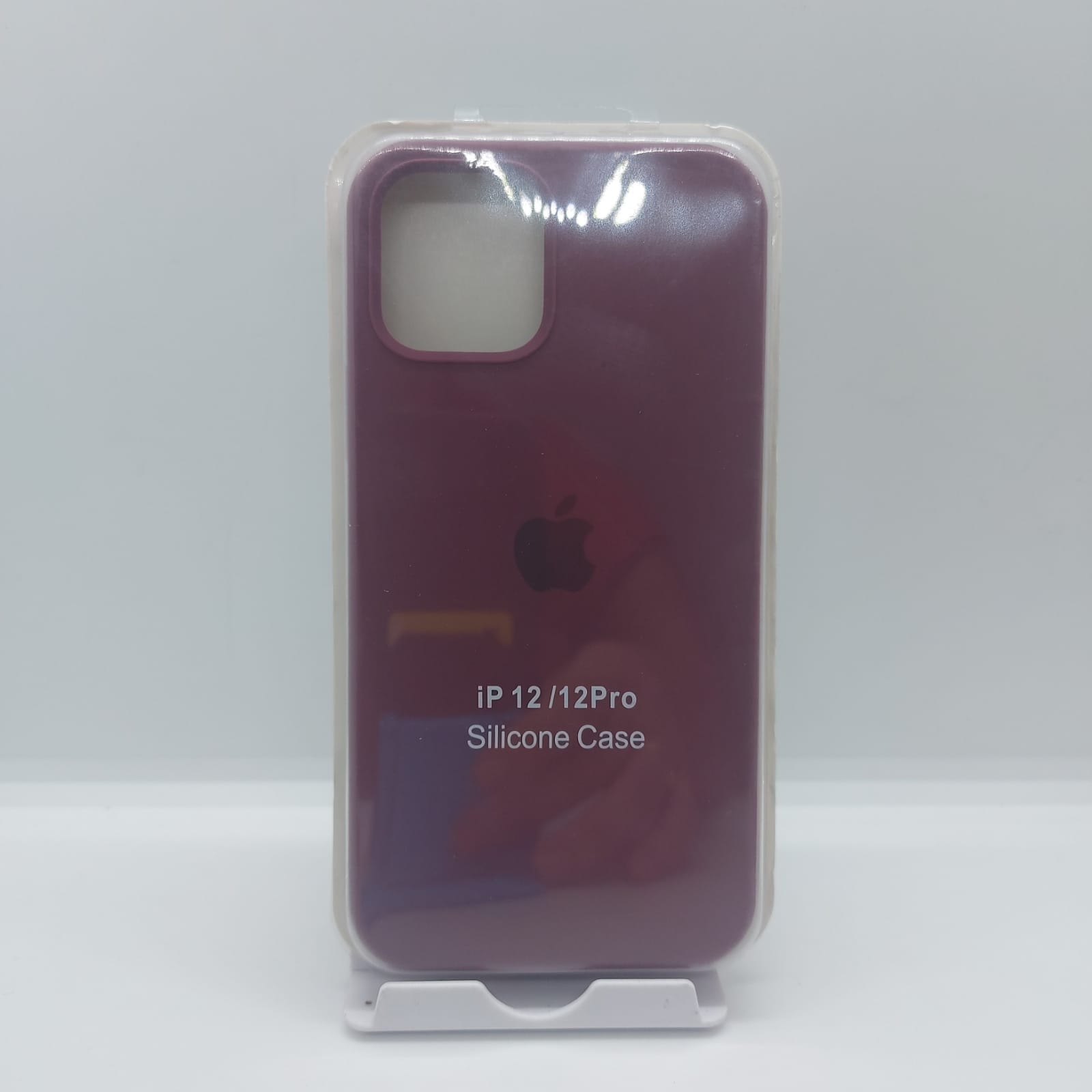 Capa Case De Silicone Com Interior Aveludado Premium Com Maçã Iphone 12 / Iphone 12 Pro - Fundo Fechado