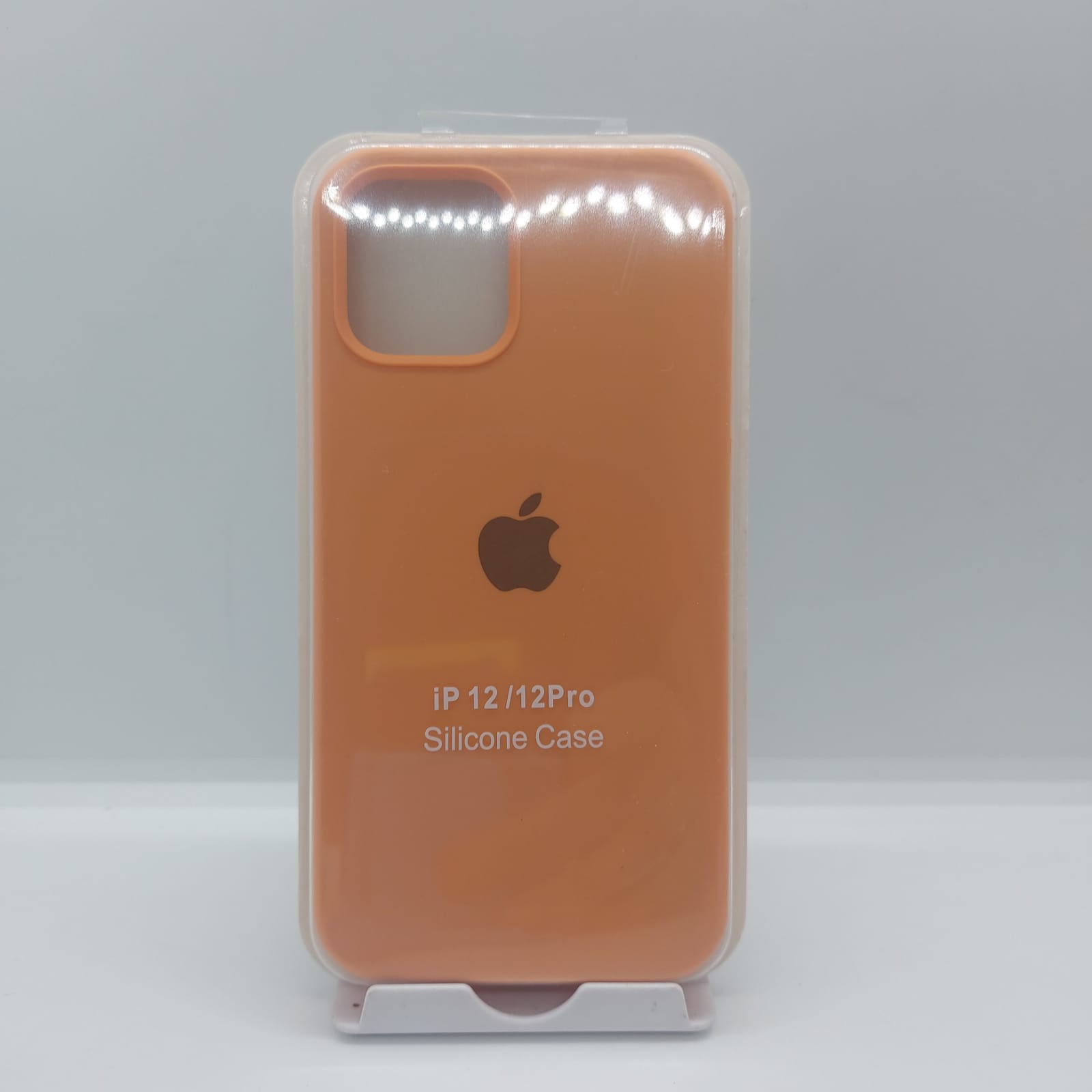 Capa Case De Silicone Com Interior Aveludado Premium Com Maçã Iphone 12 / Iphone 12 Pro - Fundo Fechado