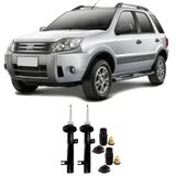 Amortecedor + Kit Batente Ford Ecosport 16 Dianteiro 2003 AtÃ© 2012 O Par