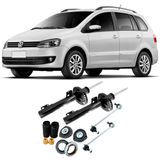 Amortecedor + Kit Batente + Bieleta Vw Spacefox Dianteira 2003 AtÃ© 2016 O Par