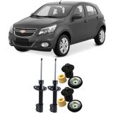 Amortecedor + Kit Batente Chevrolet Agile Dianteiro 2009 Até 2014 O Par