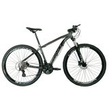 Bicicleta RINO EVEREST 29 Freio Hidraulico - Shimano Altus com trava 24v - GRAFITE/PRETO, 21