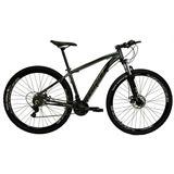 Bicicleta RINO EVEREST 29 Freio a Disco - Cambios Shimano 24v com Trava - GRAFITE, 21