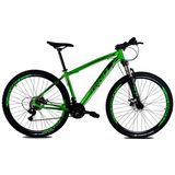 Bicicleta RINO EVEREST 29 Freio Hidraulico - Shimano Altus com trava 24v - VERDE, 19