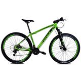 Bicicleta RINO EVEREST 29 Freio a Disco - Cambios Shimano 2.0 - 21v - VERDE 17