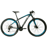 Bicicleta RINO EVEREST 29 Freio a Disco - Cambios Shimano 24v - PRETO/AZUL 21