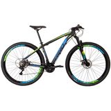 Bicicleta RINO EVEREST 29 Freio a Disco - Cambios Shimano 2.0 - 21v - AZUL/VERDE 19