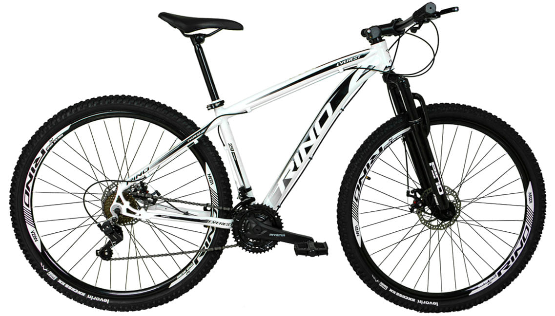 Bicicleta Rino Everest T21 Aro 29 Susp. Dianteira 21 Marchas - Branco