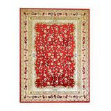 Tapete Tabriz Retangular Veludo 48X90 cm Vermelho
