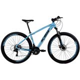 BICICLETA ARO 29 KSW 24V - CAMBIOS INDEX HIDRAULICO+TRAVA - AZUL, 19