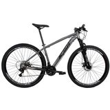 Bicicleta 29 KSW Cambios Shimano Aro 29 Freio A Disco 21V - GRAFITE/PRETO, 17