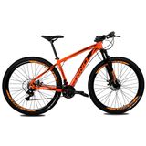 Bicicleta RINO EVEREST 29 Freio a Disco - Cambios Shimano 24v  - LARANJA, 19