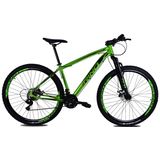 Bicicleta RINO EVEREST 29 Freio a Disco - Cambios Shimano 24v  - VERDE NEON, 21