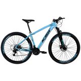 Bicicleta Aro 29 Ksw Xlt 24v Disco Cambio Index - AZUL, 19