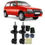 Amortecedor + Kit Batente Fiat Uno Dianteiro 1989 Até 2013 - O Par