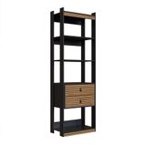 Guarda-roupa Closet Modulado Amber 2 Gv Preto E Brise