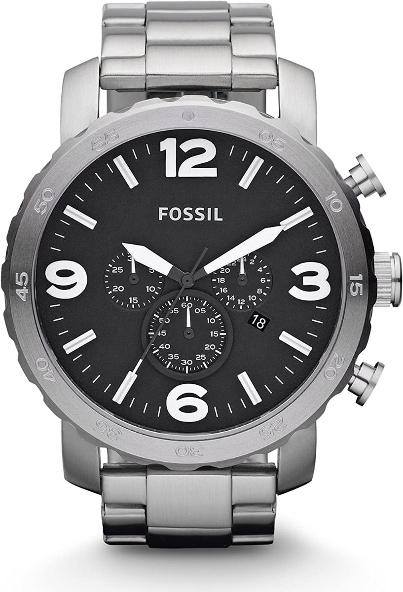 Fossil Relógio Masculino Original em Aço Inoxidável com Cronógrafo de Quartzo JR1353