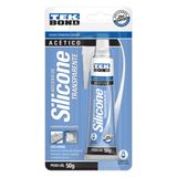 Silicone Acético 50gr Transparente /Box Banheiro/Vidros/Pia