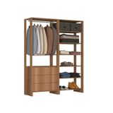 Closet Yes Com Cabideiro 3 Gavetas E 7 Prateleiras Nova Mobile Montana