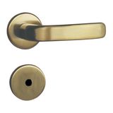 Fechadura para Banheiro Roseta Aço 40mm MGM Stilo Bronze Latonado