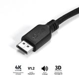 Cabo Displayport Macho Para Displayport Macho 2 Metros V1.2