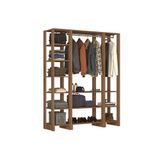 Closet Multi Yes Com 2 Cabideiros E 12 Prateleiras Nova Mobile Montana