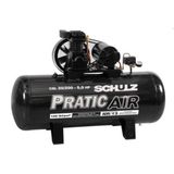 Compressor Schulz CSL 20/200L Pratic Air 220/380V Trifasico