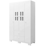 Roupeiro Sophie Com 4 Portas E 2 Gavetas J E A Moveis