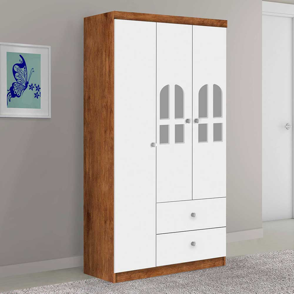 Roupeiro Alvin Com 3 Portas E 2 Gavetas J E A Moveis