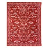 Tapete Sala Classico Oriental 200x250 Cm Tipo Belga Vermelho