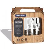 Faqueiro 24 Peças Inox Polywood Tramontina 21199905 Tabaco