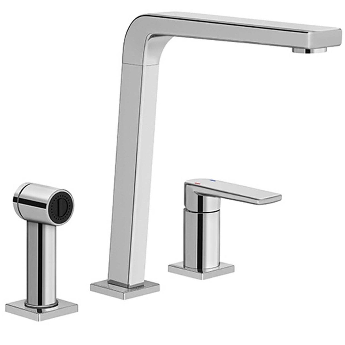 Misturador para Cozinha Monocomando de Mesa com Ducha Manual Docol Bistrô 1/2'' Cromado Menor preço em Misturador para Cozinha Monocomando de Mesa com Ducha Manual Docol Bistrô 1/2'' Cromado