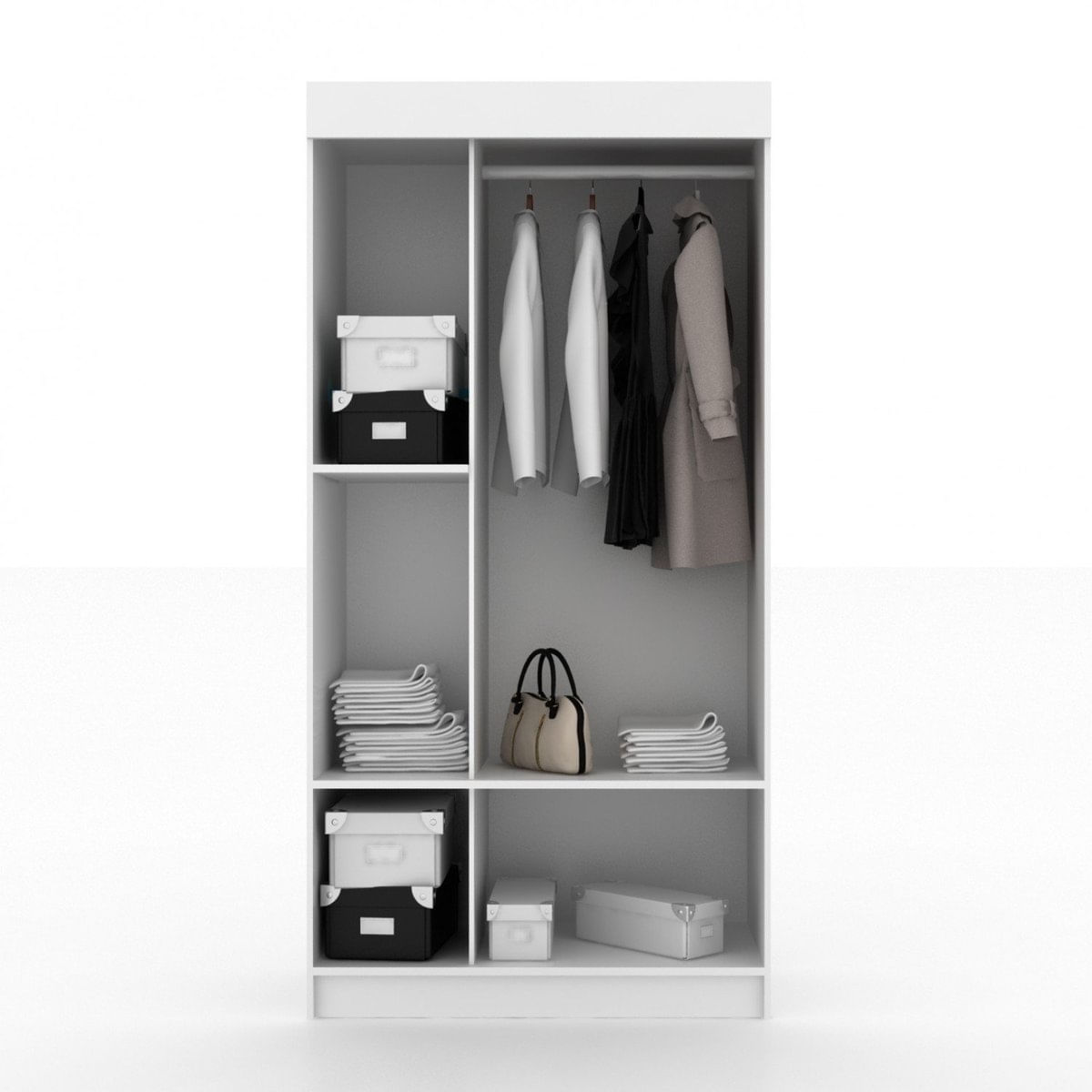 MP10714366_Conjunto-Quarto-de-Solteiro-com-Guarda-Roupa-e-Comoda-Rack-Berlim-Evidencia-Moveis-Branco_5_Zoom