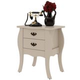 Bombe Premier com 02 Gavetas Off/White - Patrimar Móveis
