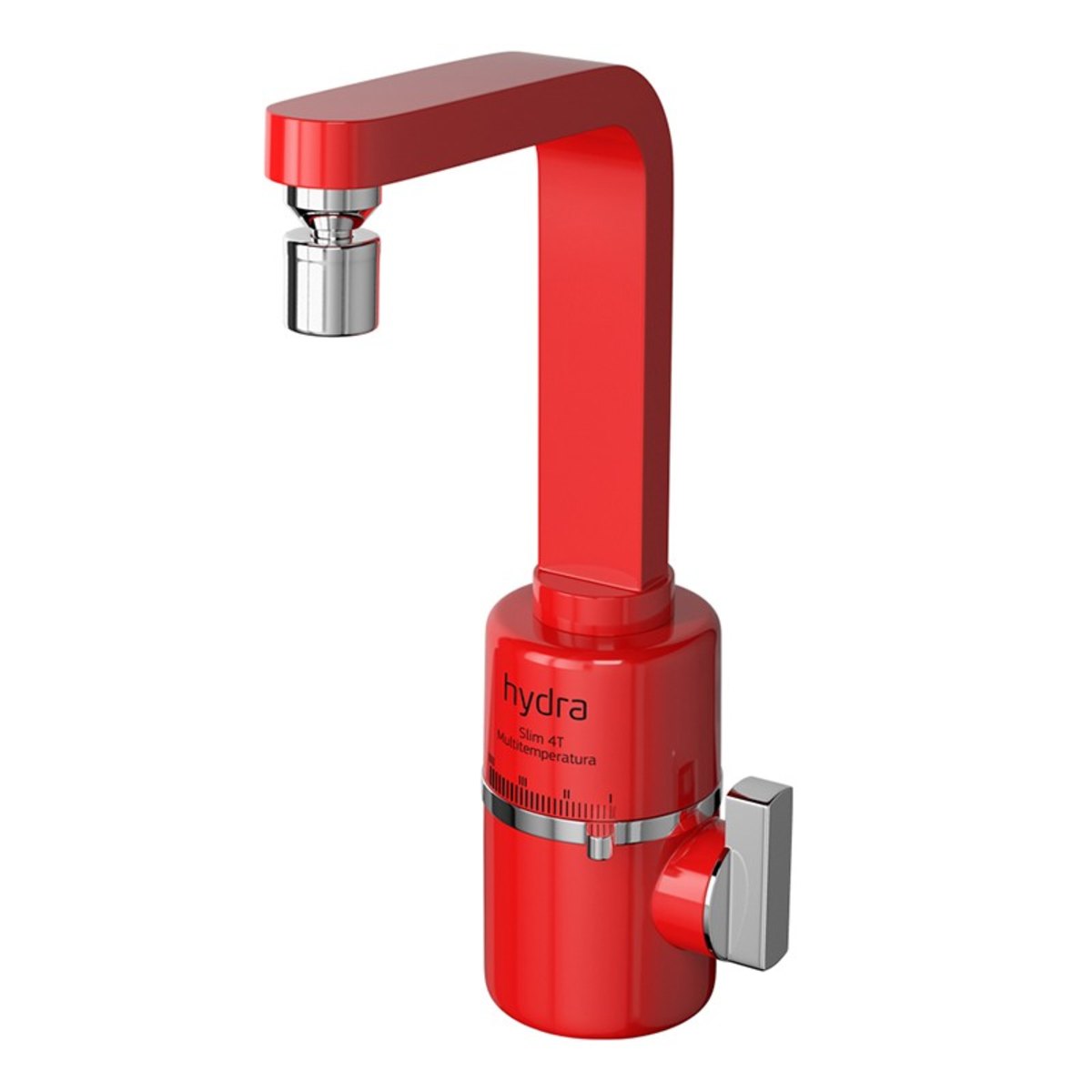 Torneira Elétrica Slim 4t De Bancada Vermelha Hydra 220v Menor preço em Torneira Elétrica Slim 4t De Bancada Vermelha Hydra 220v