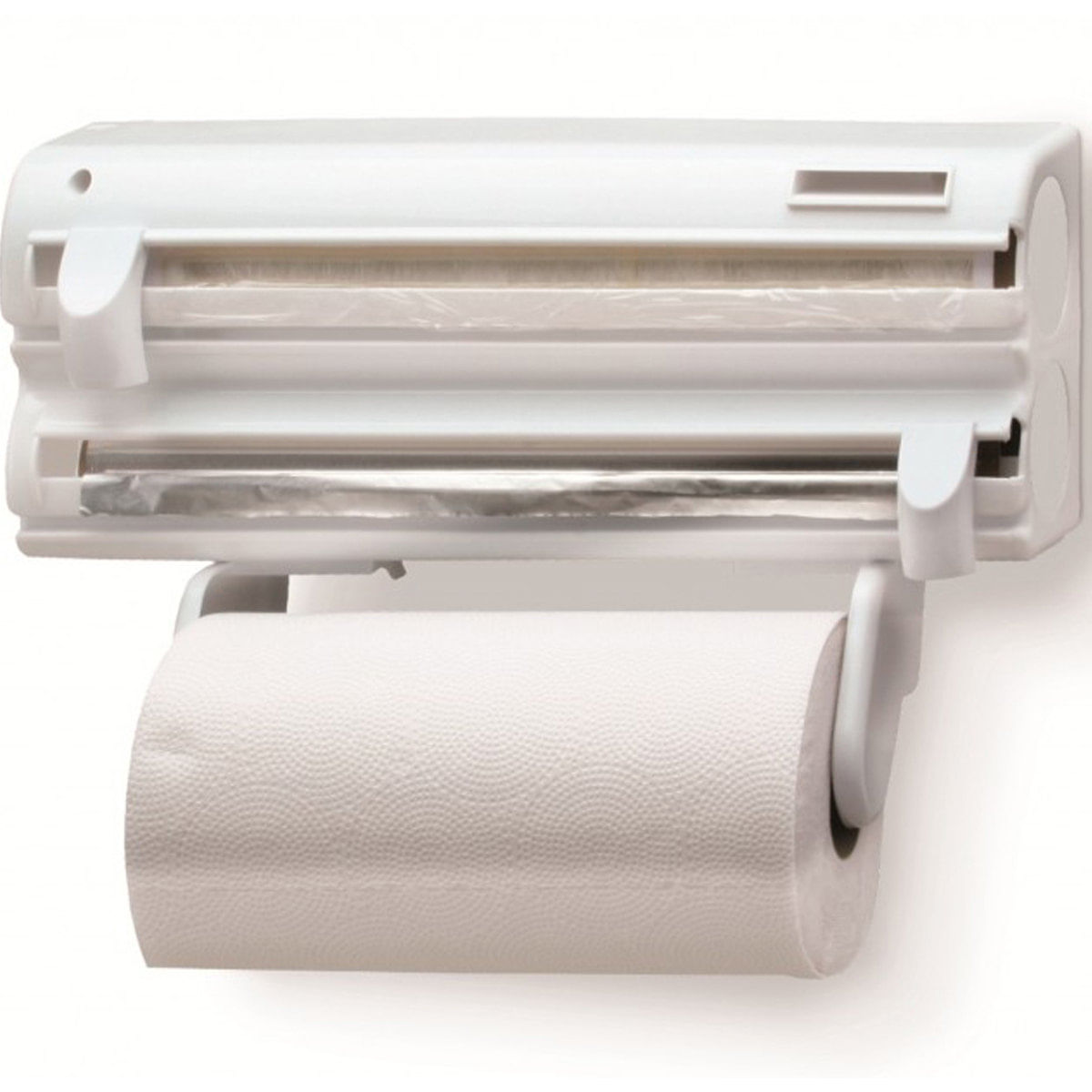 Porta Rolos Maxroll 3x1 Com Cortadores Aluminio Toalha Pvc Branco é boa?