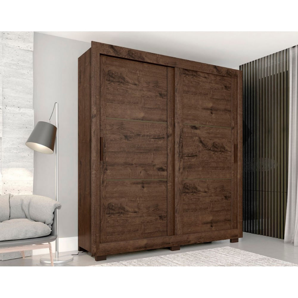 Roupeiro Titanium Com 2 Portas E 4 Gavetas Zanzini