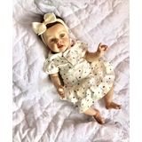 Boneca Bebe Reborn by Baby Dolls molde Chloe Com Corpo pano versao 3