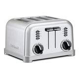 CUISINART Torradeira para 4 fatias em aço escovado Cuisinart -127V cpt-180br