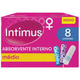 Absorvente Interno Intimus Médio 8 Unidades Intimus Interno