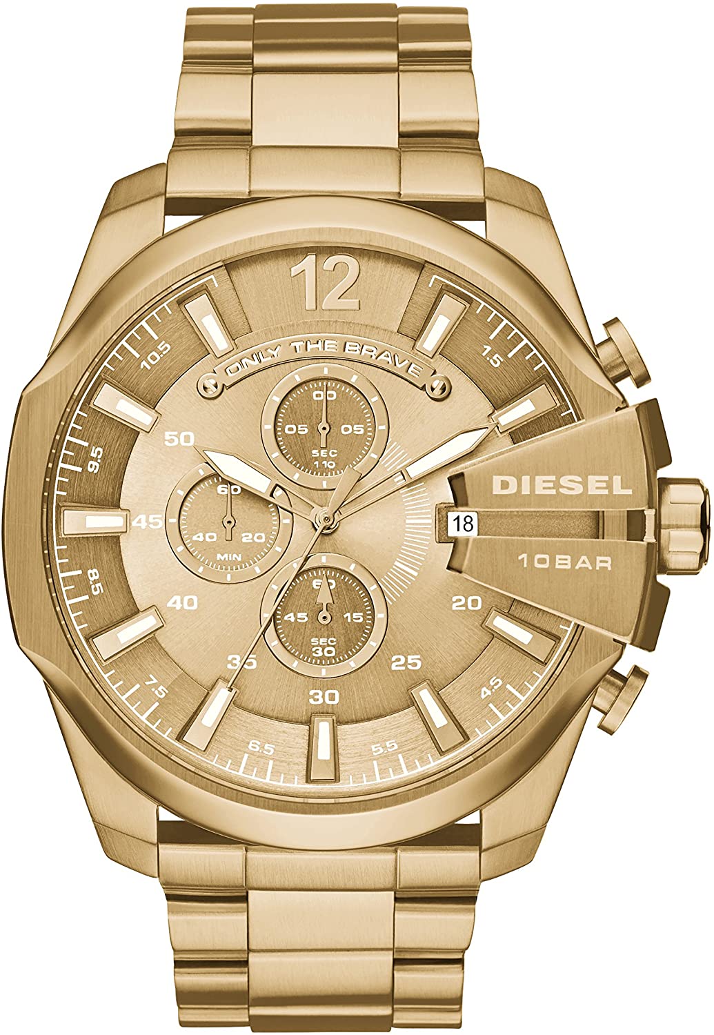 Diesel Dz4360 Relogio Masculino Original De Quartzo Com Pulseira De Aco Inoxidavel Dourado