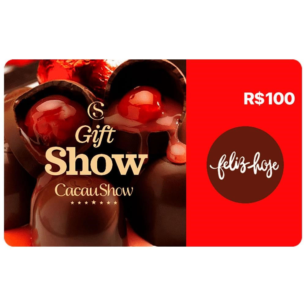 Gift Card Cacau Show R$100