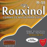 Encordoamento Violao Rouxinol R-58 Nylon Cristal - Tensao Media