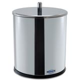 Lixeira Inox c/ Tampa Ø15x20cm - Brinox Inox