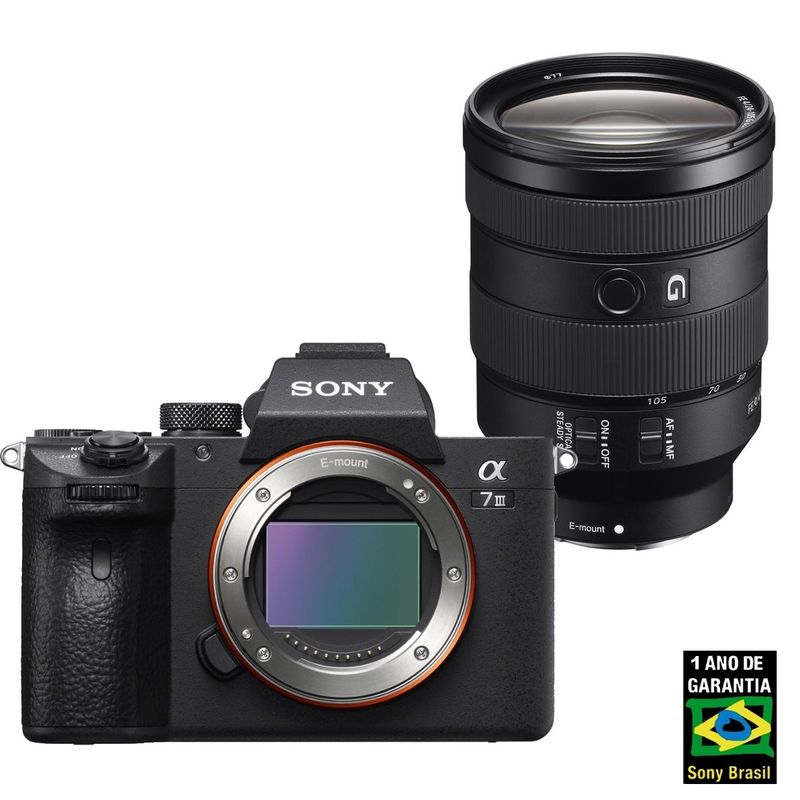 Câmera Digital Sony Alpha Preto 24.1mp - A7 Iii | 24-105mm